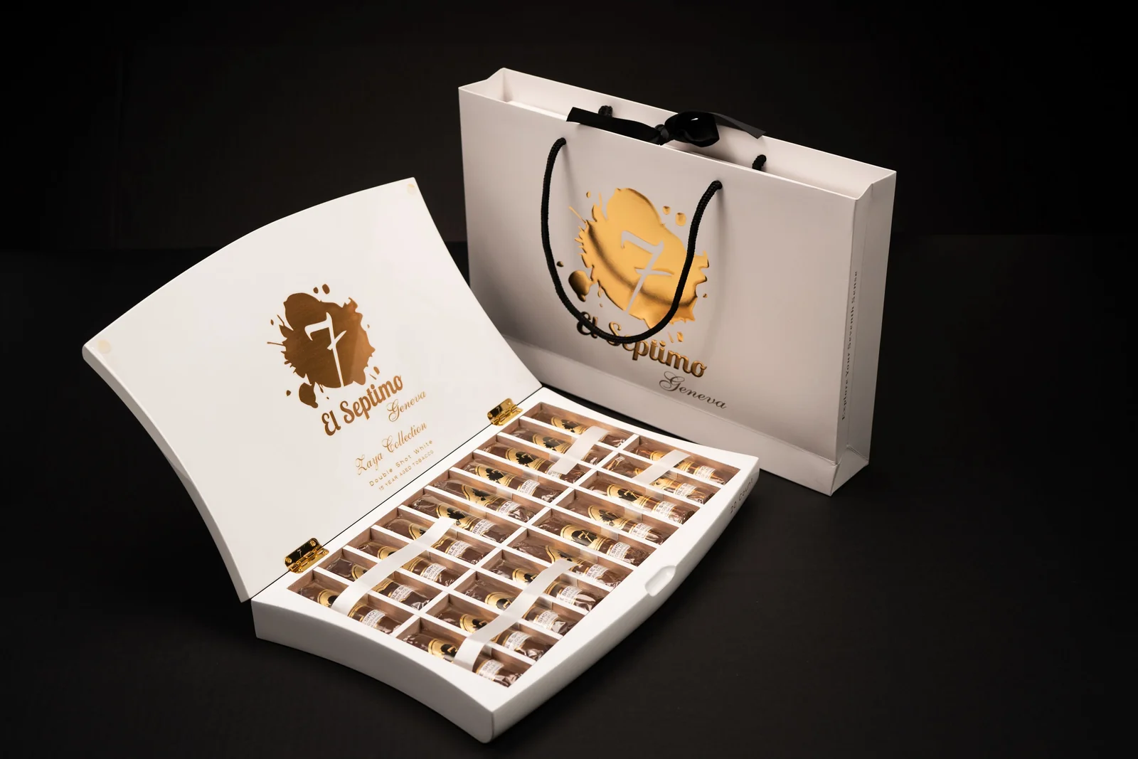 El Septimo - Double Shot White - 3¾ x 68  Short Gigante