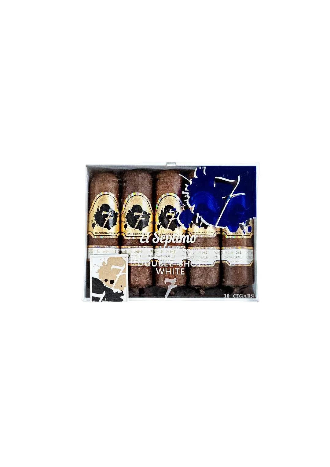 box of El Septimo Double Shot White cigar – full-bodied short cigar from Los Angeles cigar shop